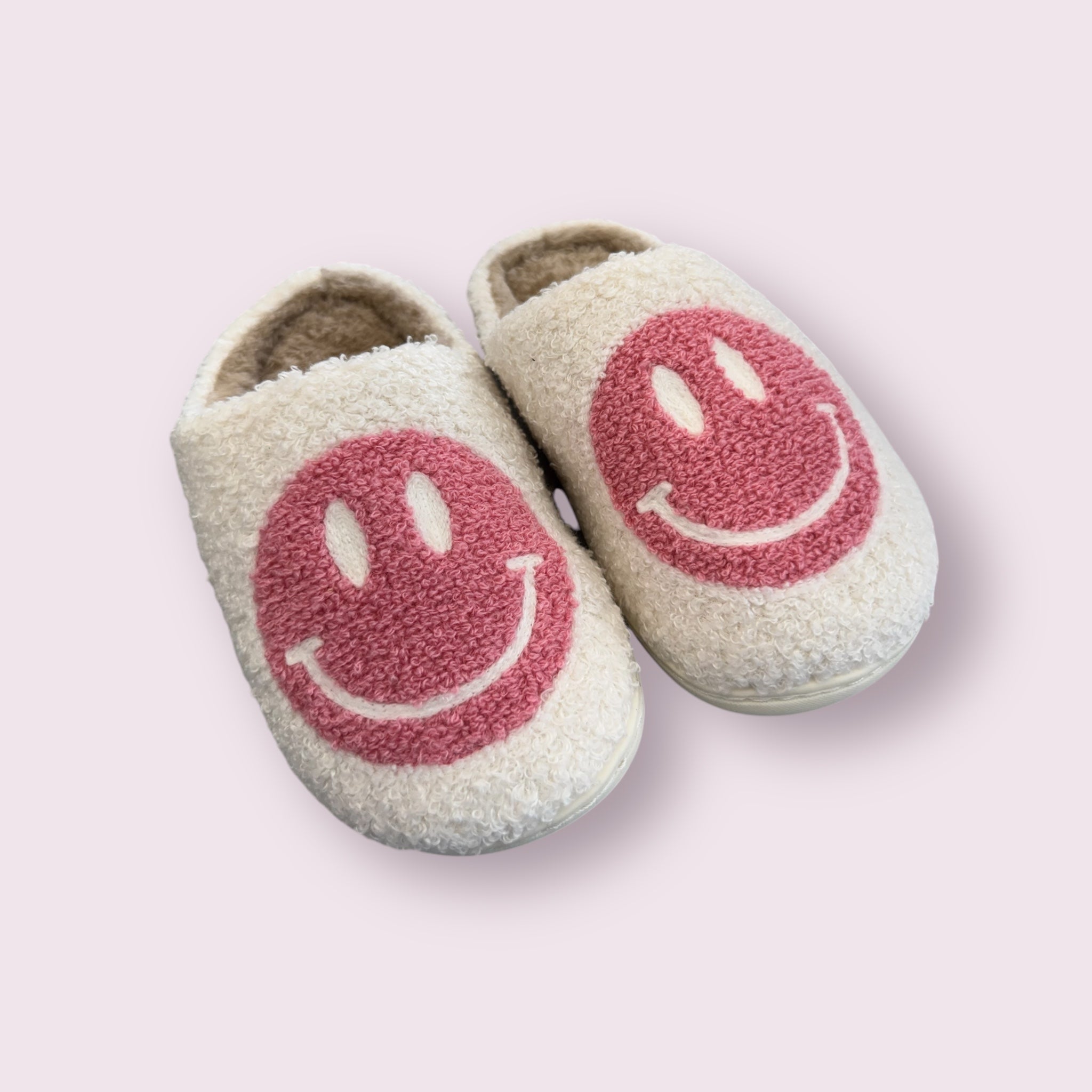 Plush Kids Smiley Slippers