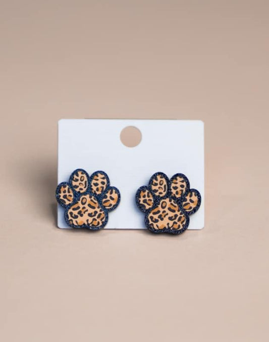 Leopard Paw Studs