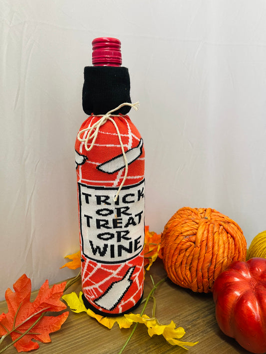 Trick or Treat or Wine Bottle Sock