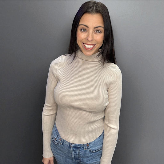 Ribbed Turtle Neck Sweater