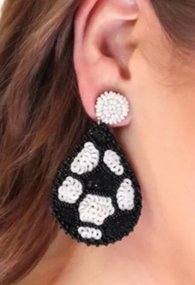 Feeling Sporty Beaded Earrings