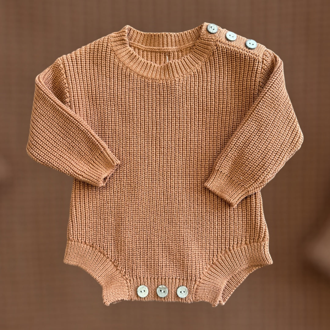 Teddy Bear Brown Bubble Sweater