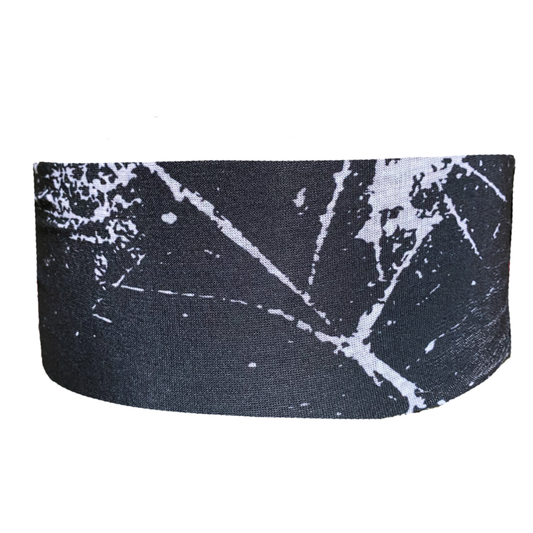 Black Marble Tube Headband