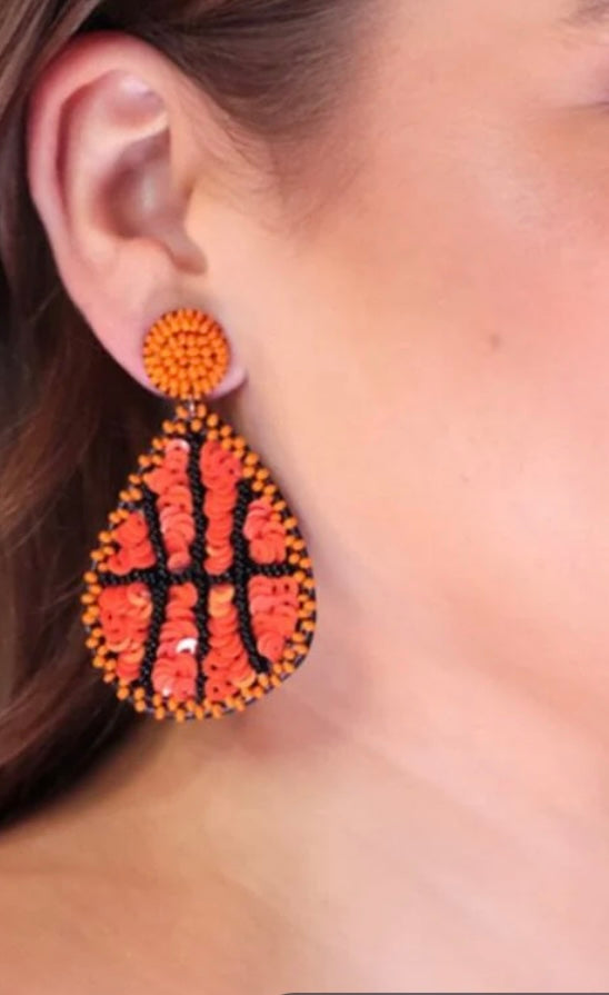 Feeling Sporty Beaded Earrings