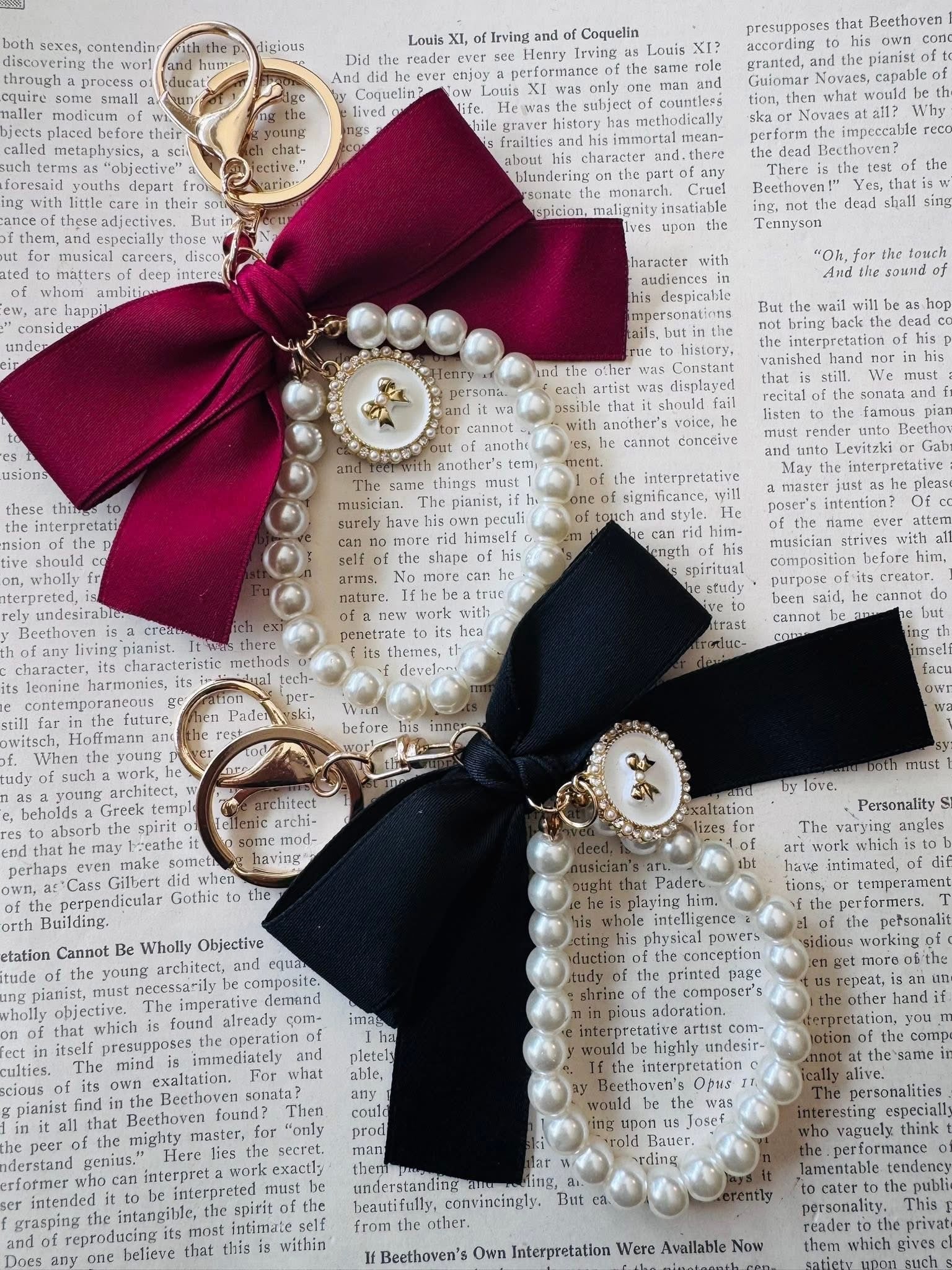 Festive Bow Bag Charm