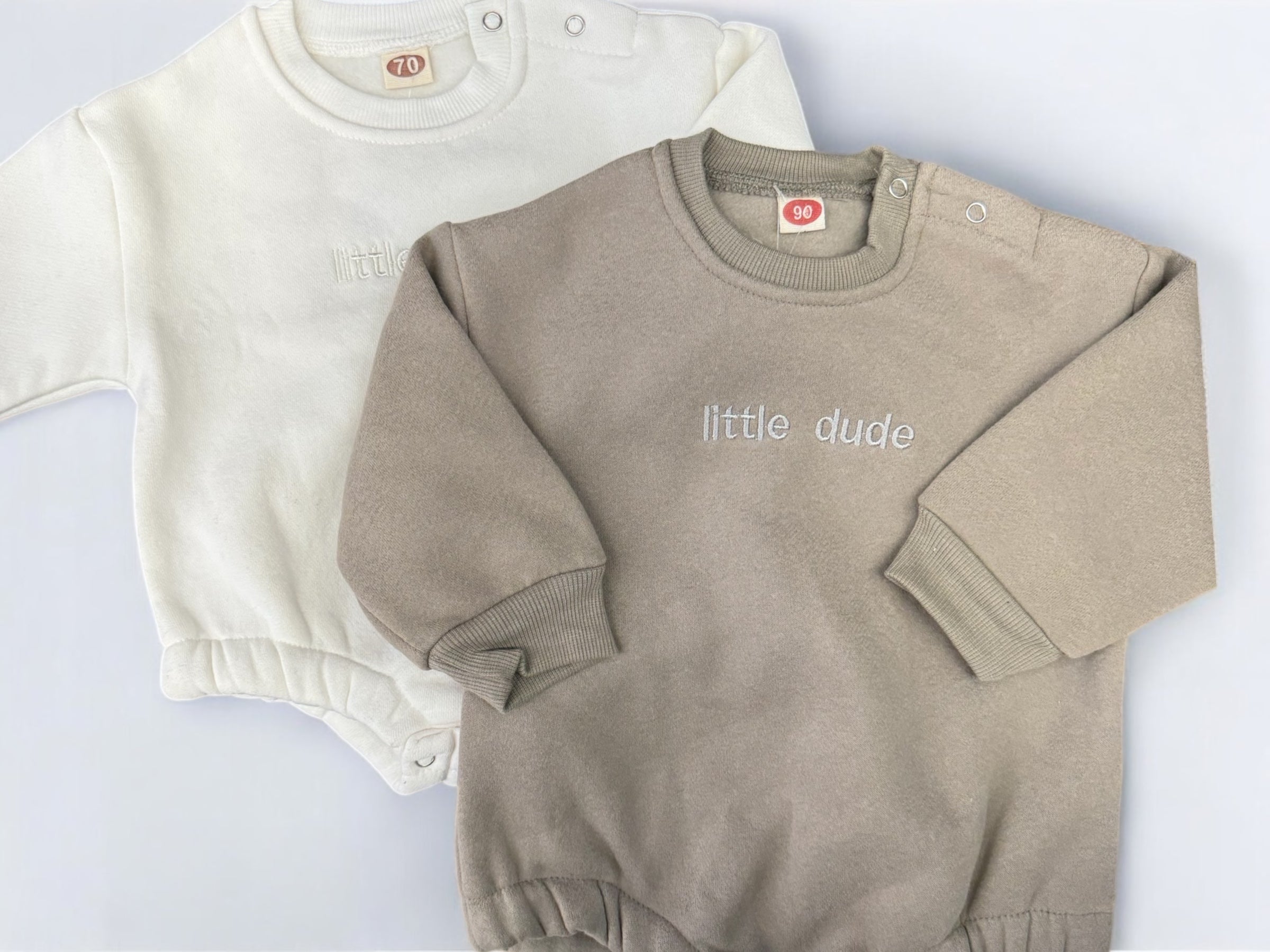 Little Dude Embroidered Bubble