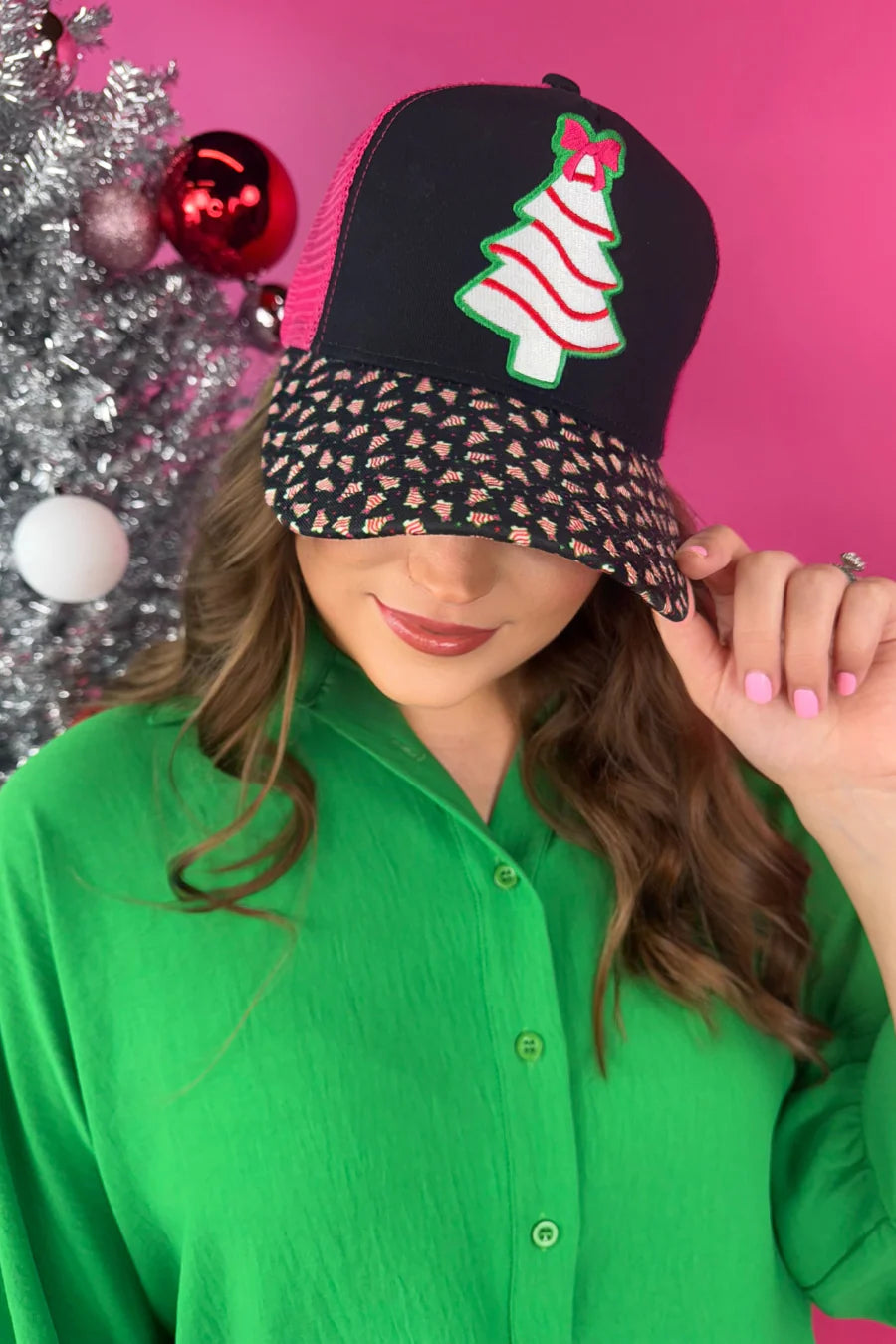 Bow Christmas Treat Trucker Hat