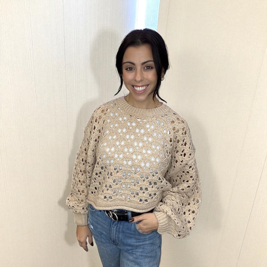 Crochet Knit Sweater