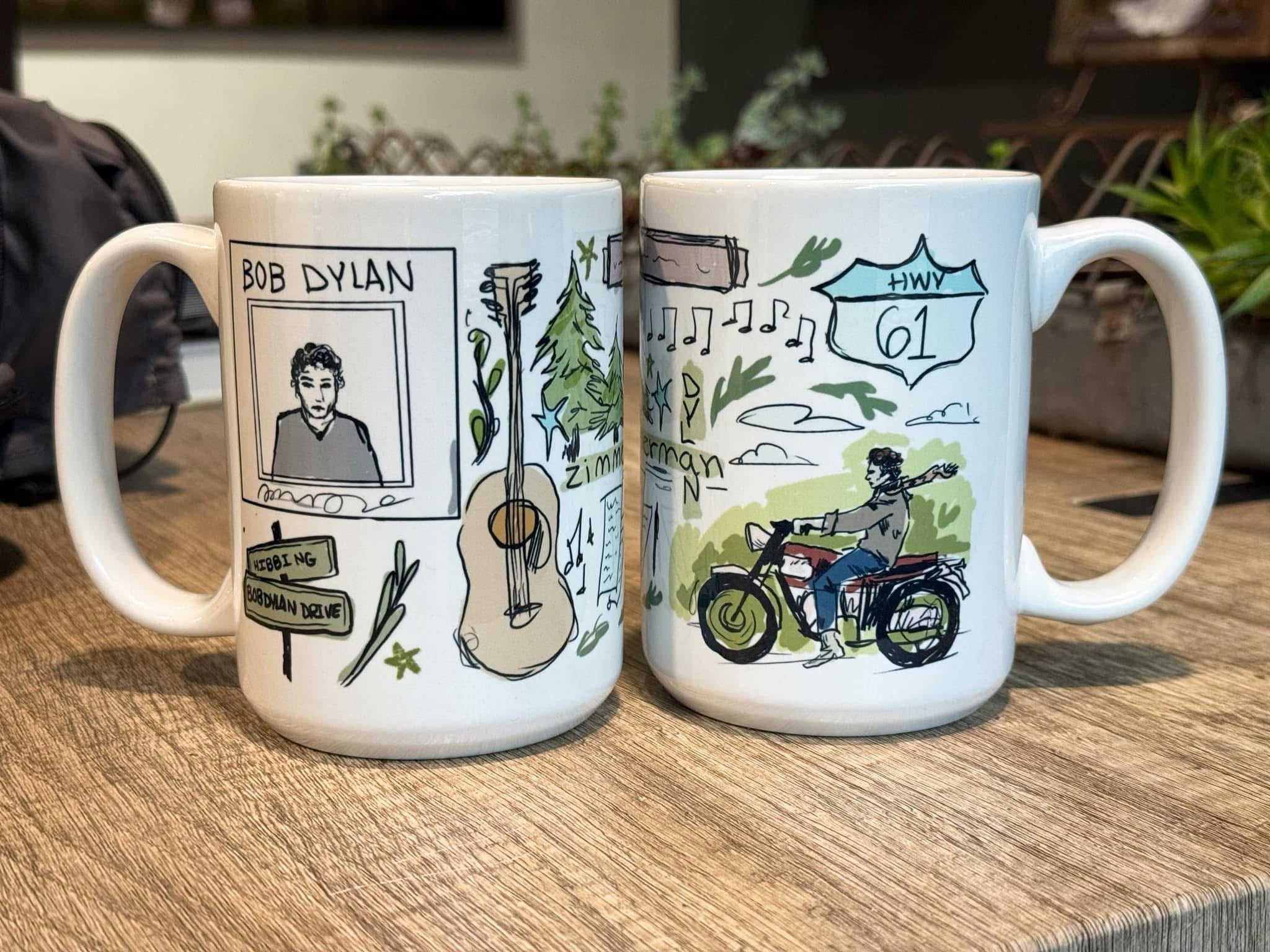 The Blueberry Fields Bob Dylan Inspired Mug