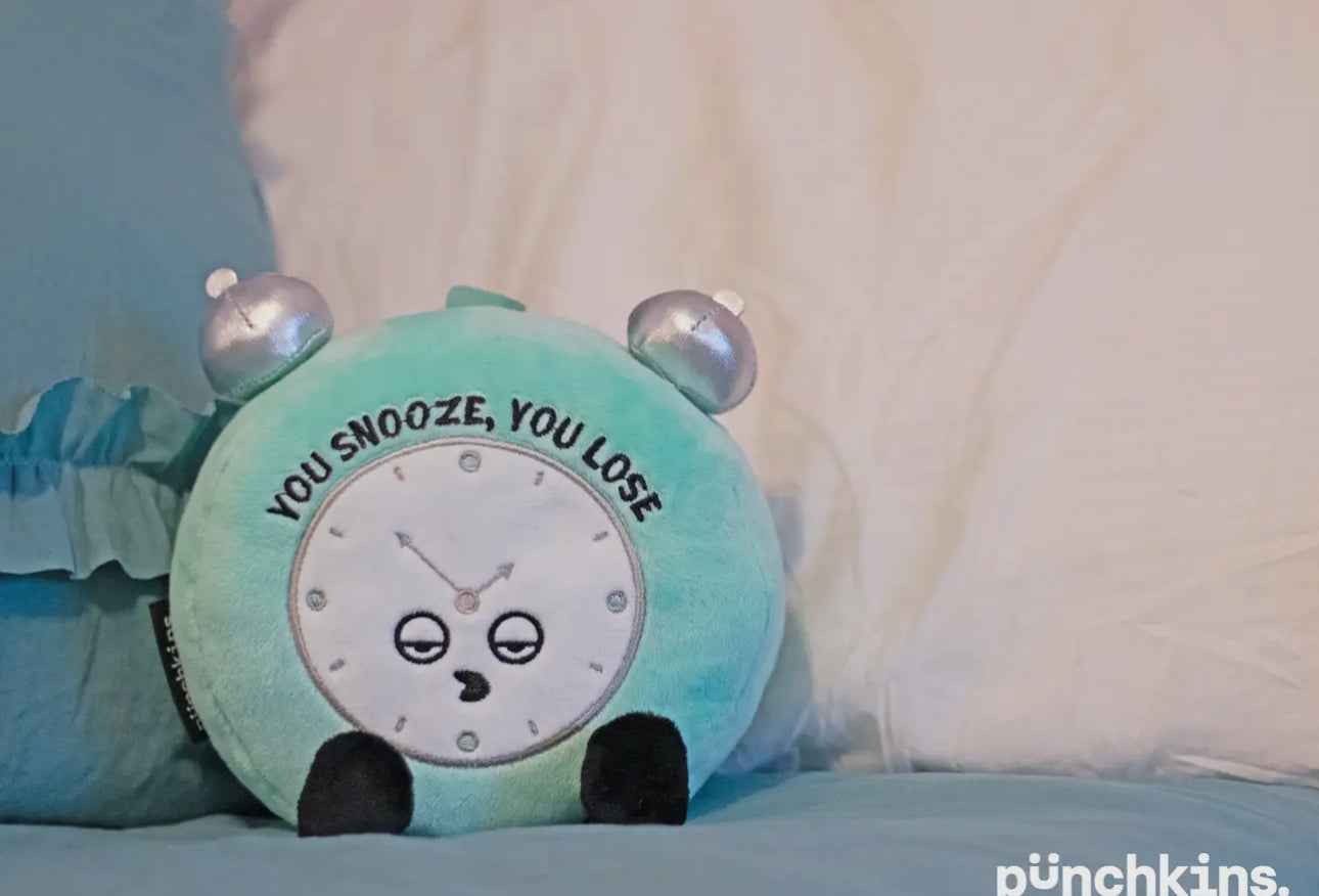 You Snooze You Lose Plush Punchkin Clock