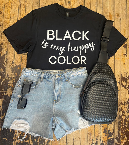 Black Is My Happy Color Tee