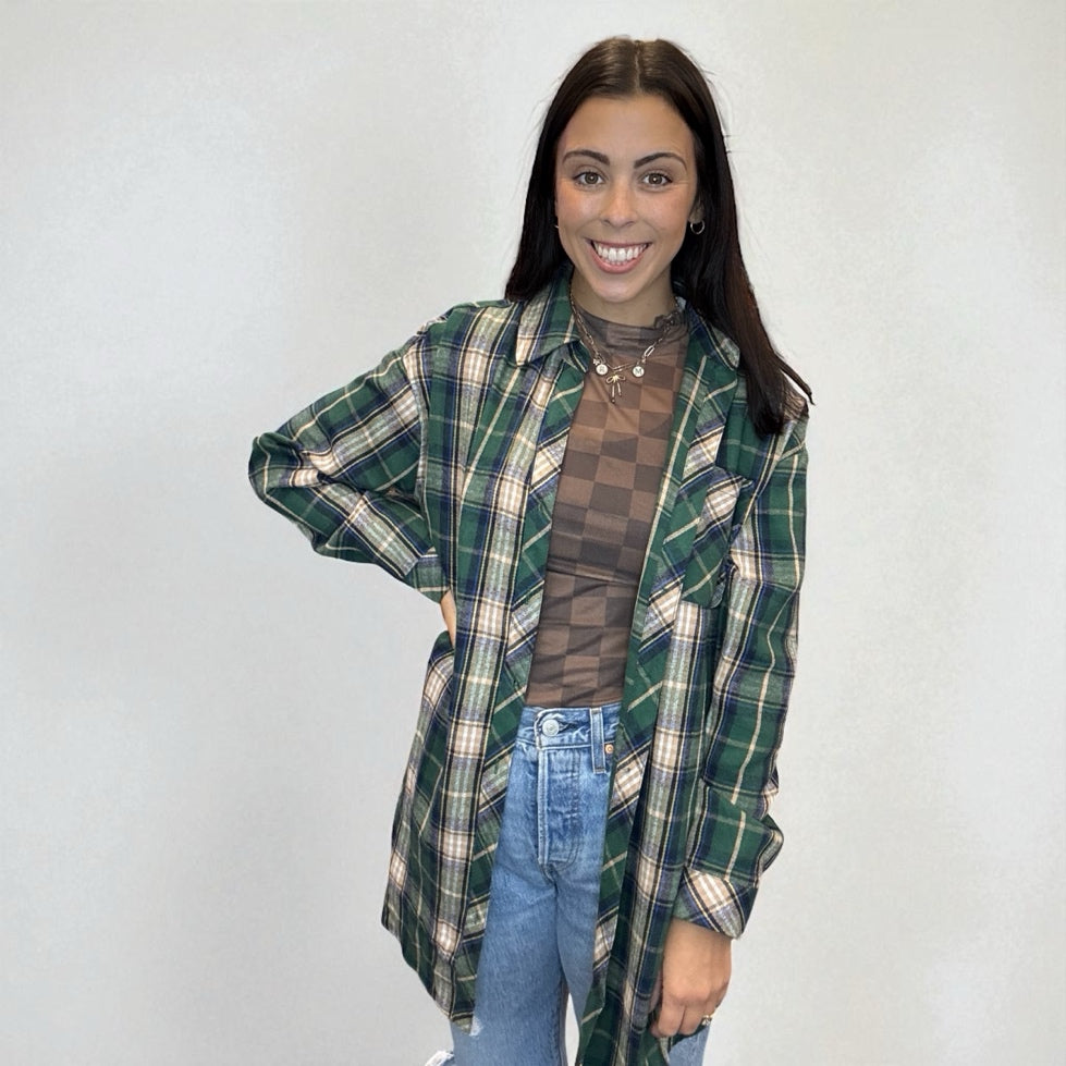 Lola Flannel Tunic Top