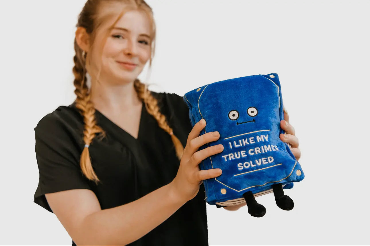 I Like True Crimes Solved Plush Book Punchkin