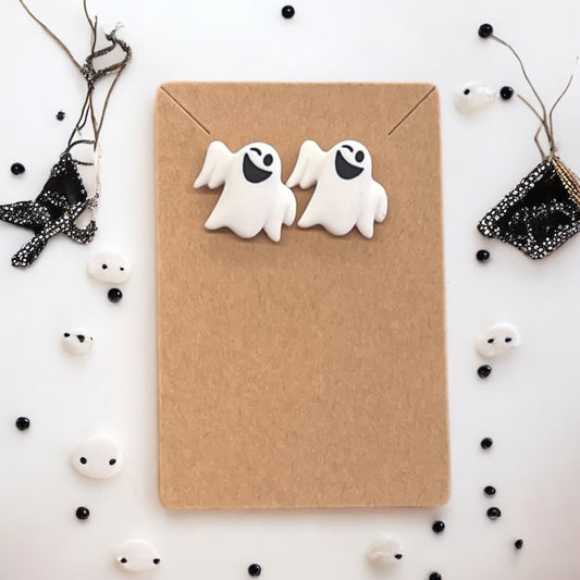 White Ghost Earrings