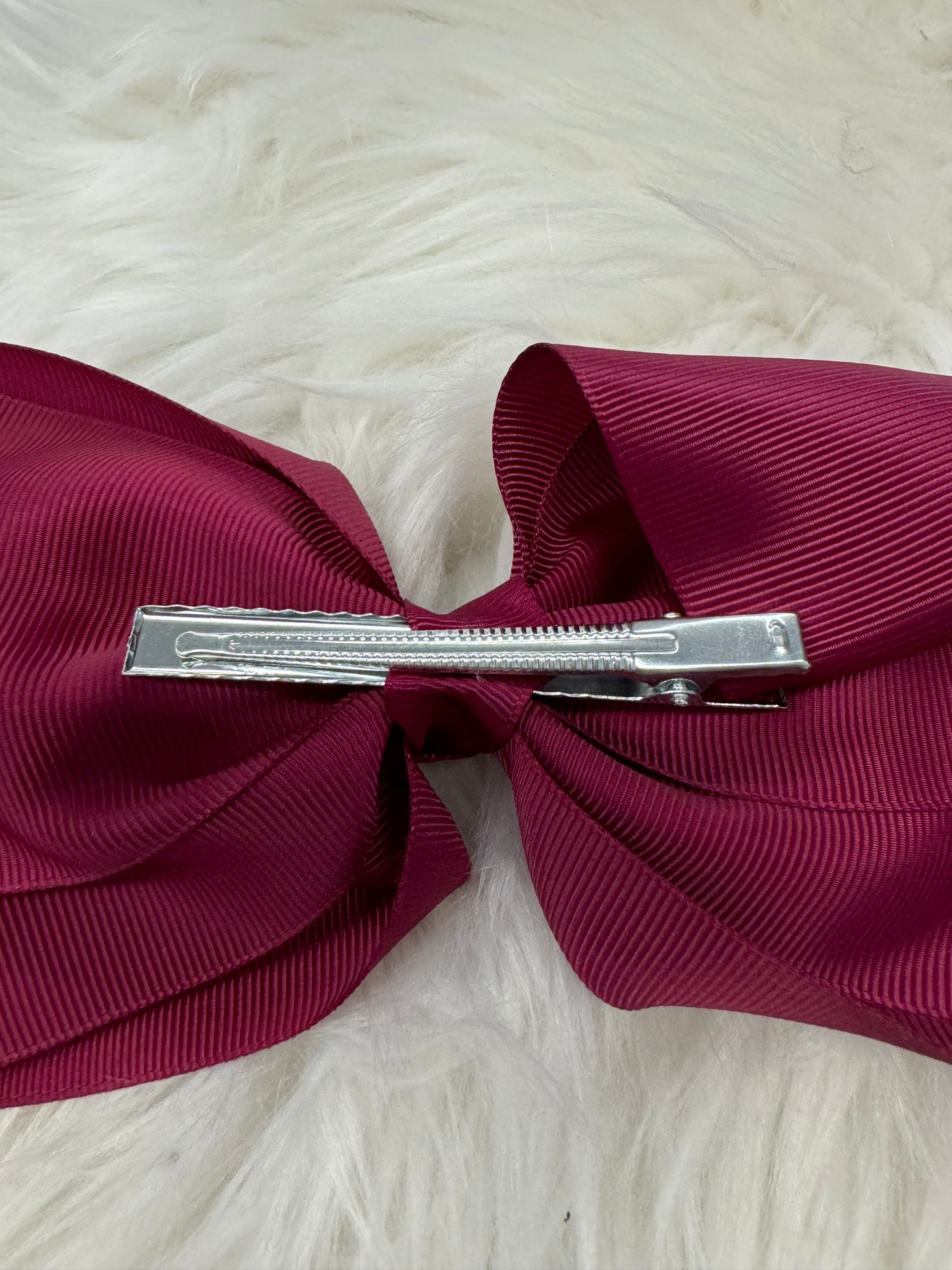 Maroon "Go Dogs" Bow