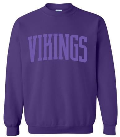 Vikings Puffed Crewneck