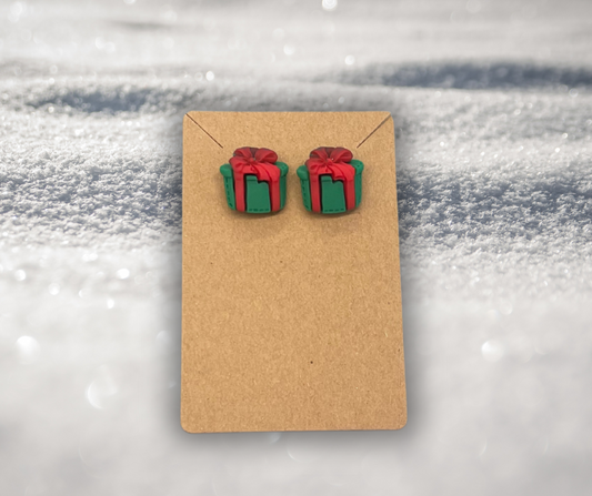 Present Bow Earrings