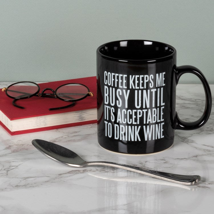 Coffee Keeps Me Busy Stoneware Mug