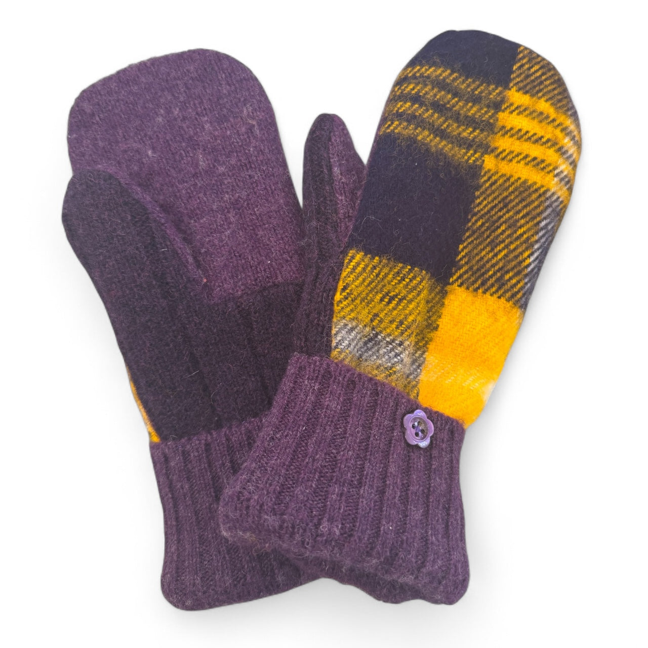 SKOL Wool Sweater Mittens