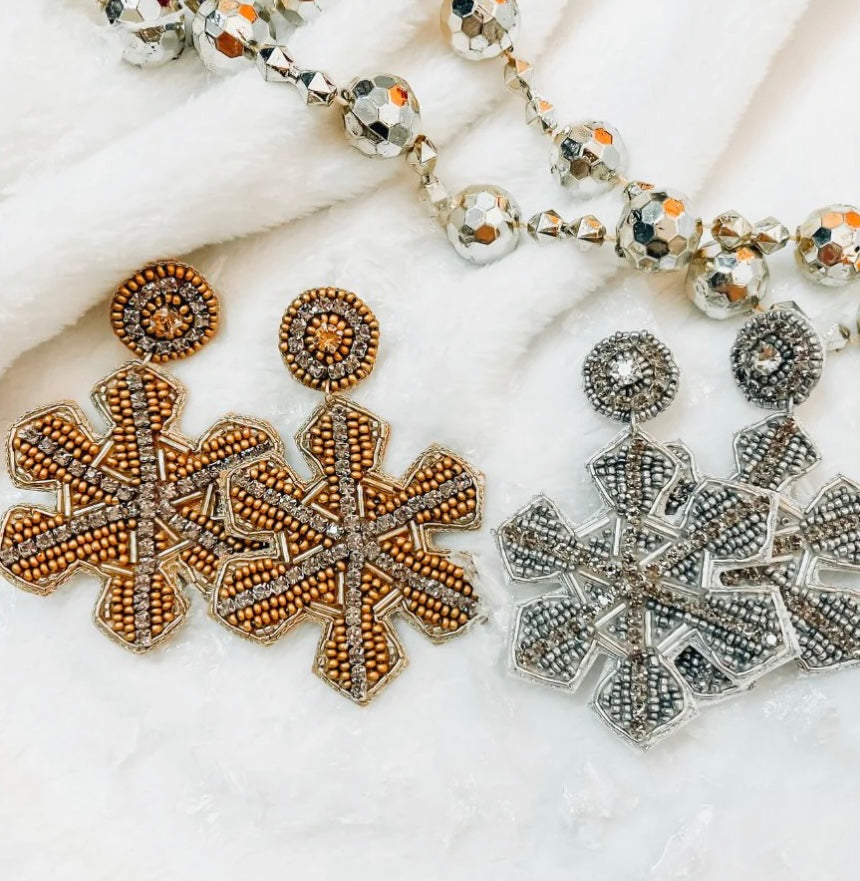 Elegant Snowflake Earrings