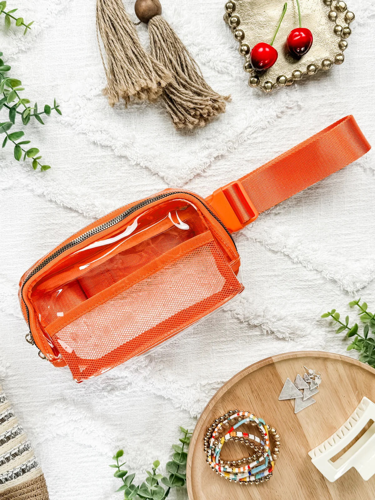 The Fan Clear Belt Bag