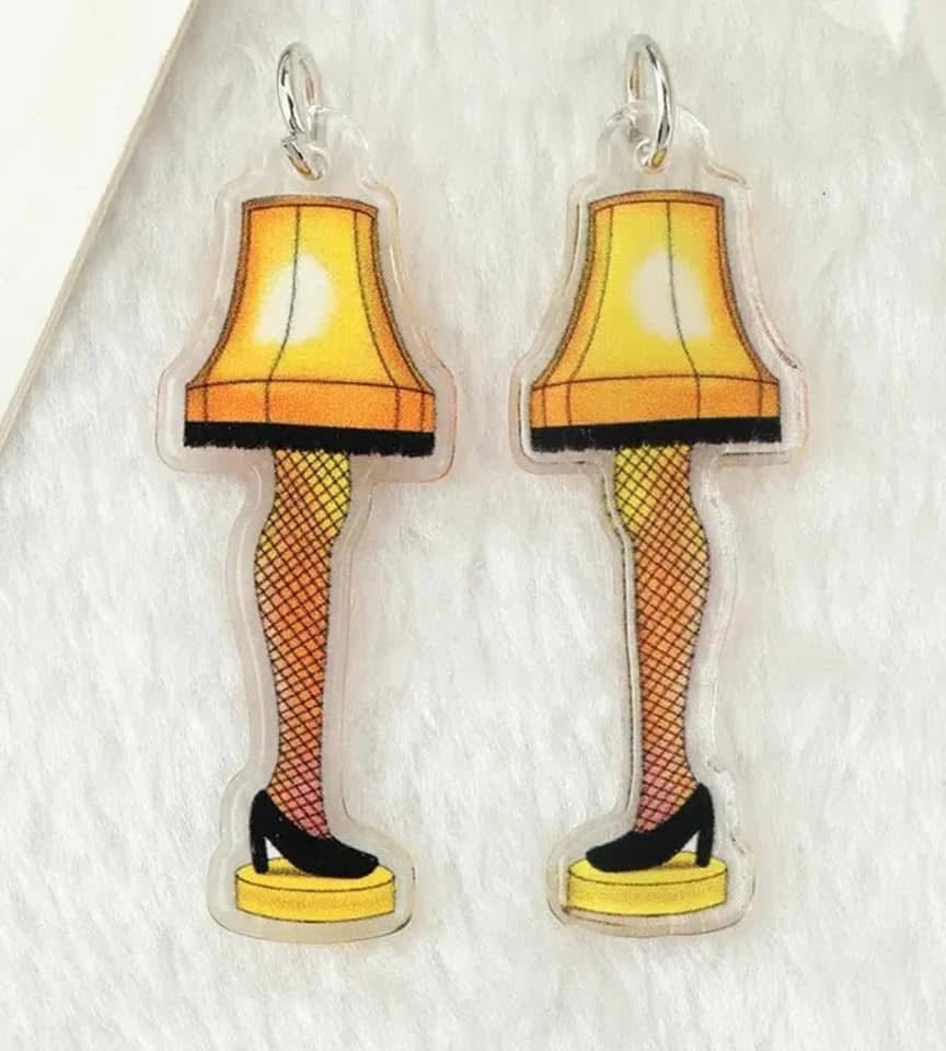 Christmas Story Leg Lamp Earrings