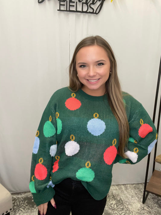 Festive Ornament Sweater