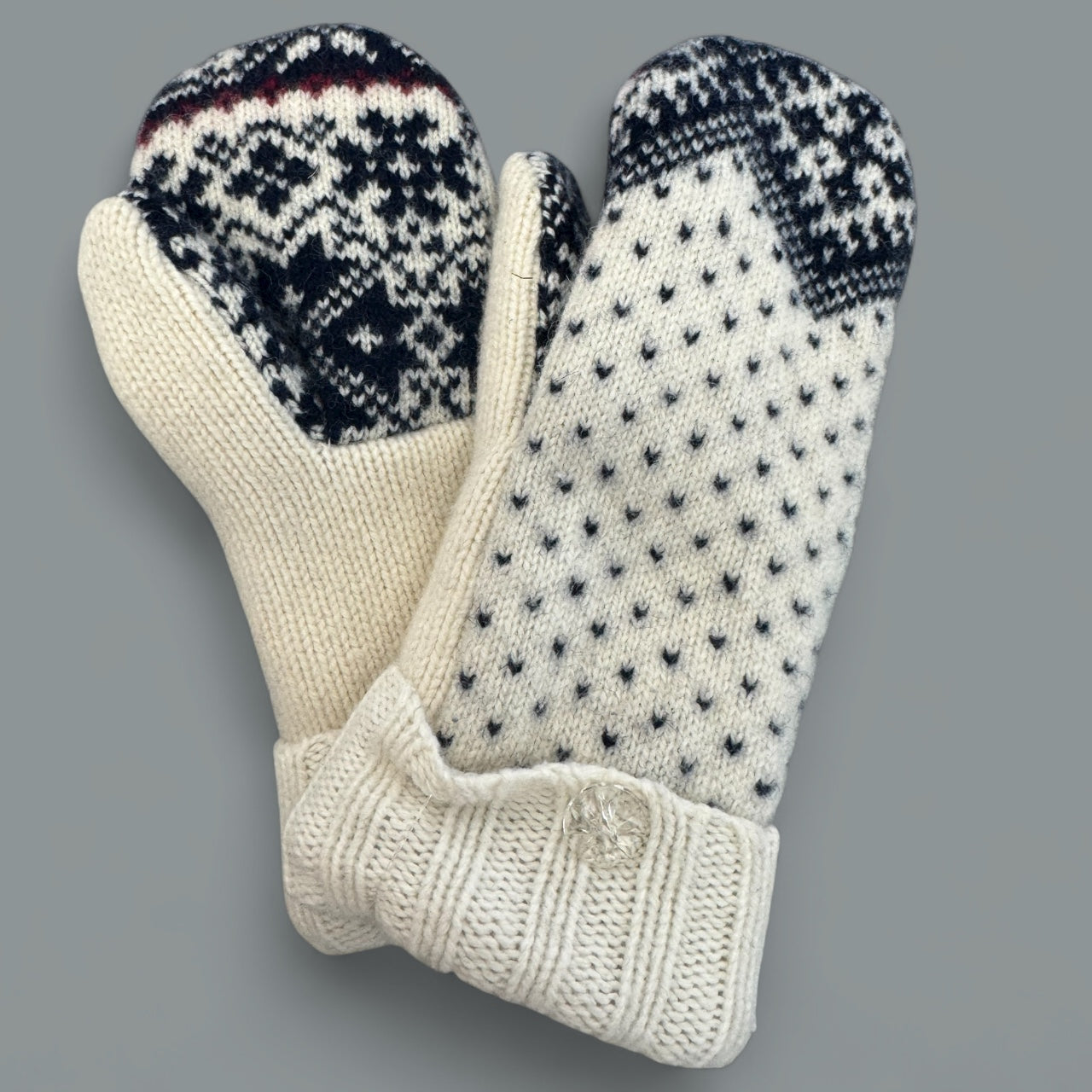 Nordic Wool Sweater Mittens