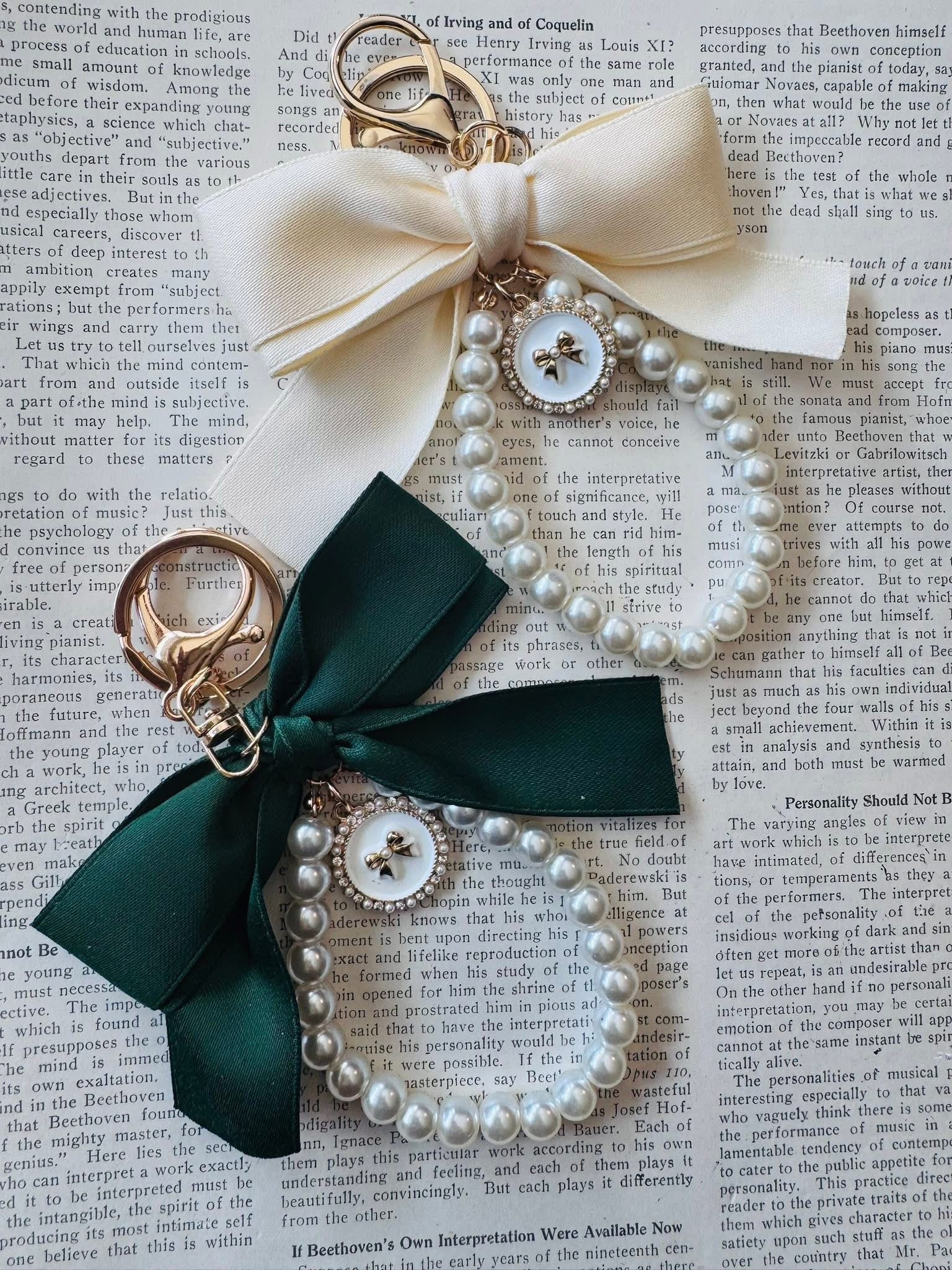 Festive Bow Bag Charm