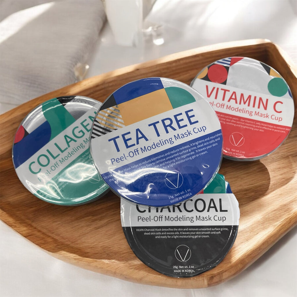 VILVIN Peel-Off Modeling Face Mask Cups - 4 Pack