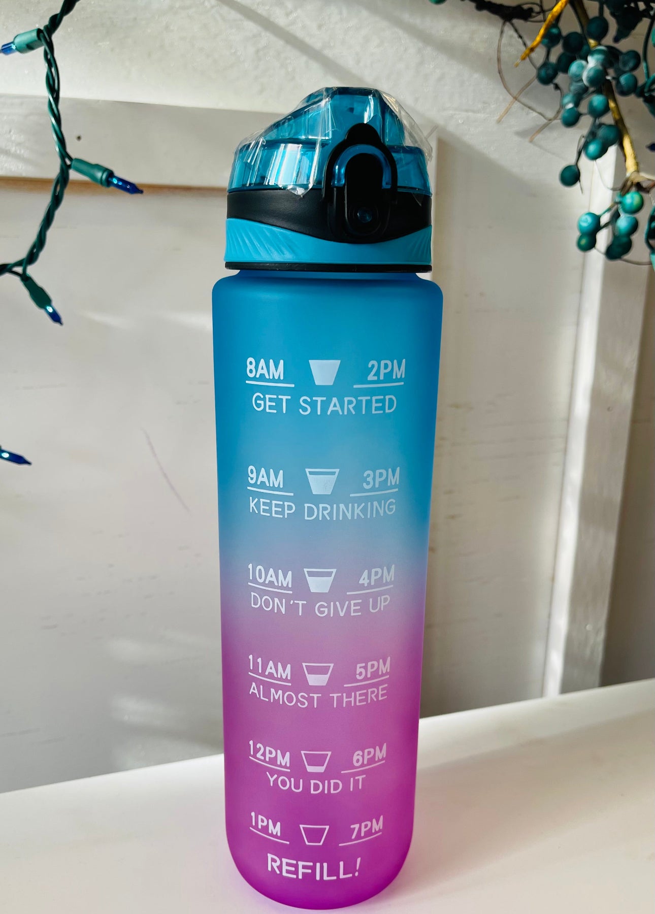 Motivational Water Bottle.. no strap