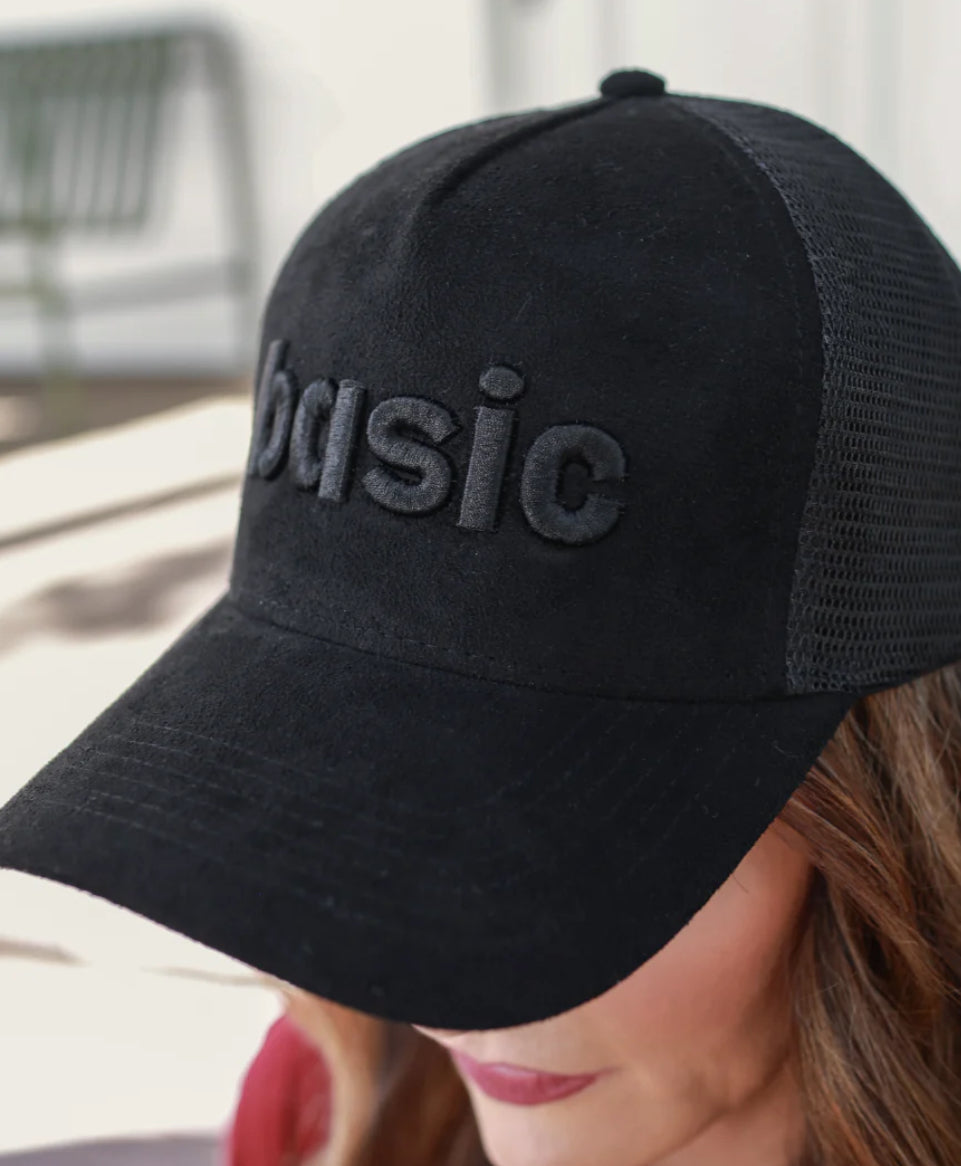 Basic Suede Baseball Hat