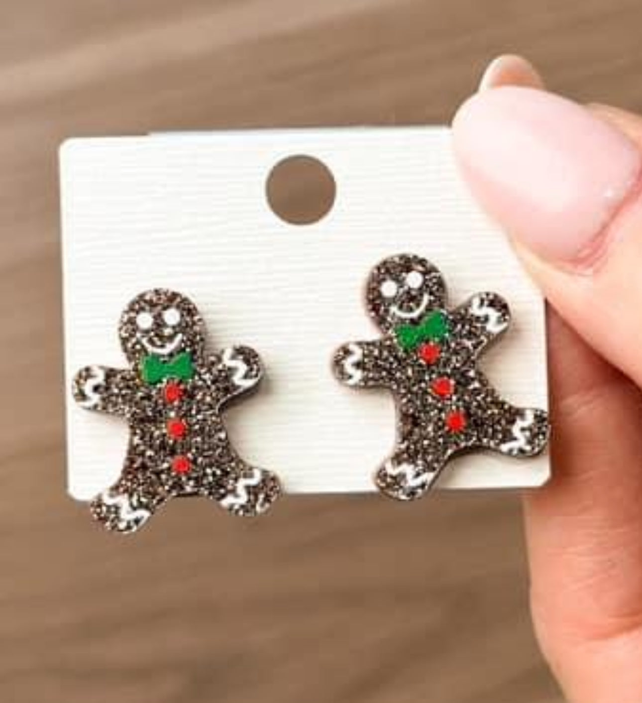 There Goes the Gingerbread Man Earrings