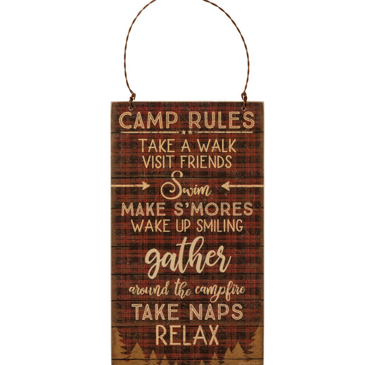 Camp Rules Sign