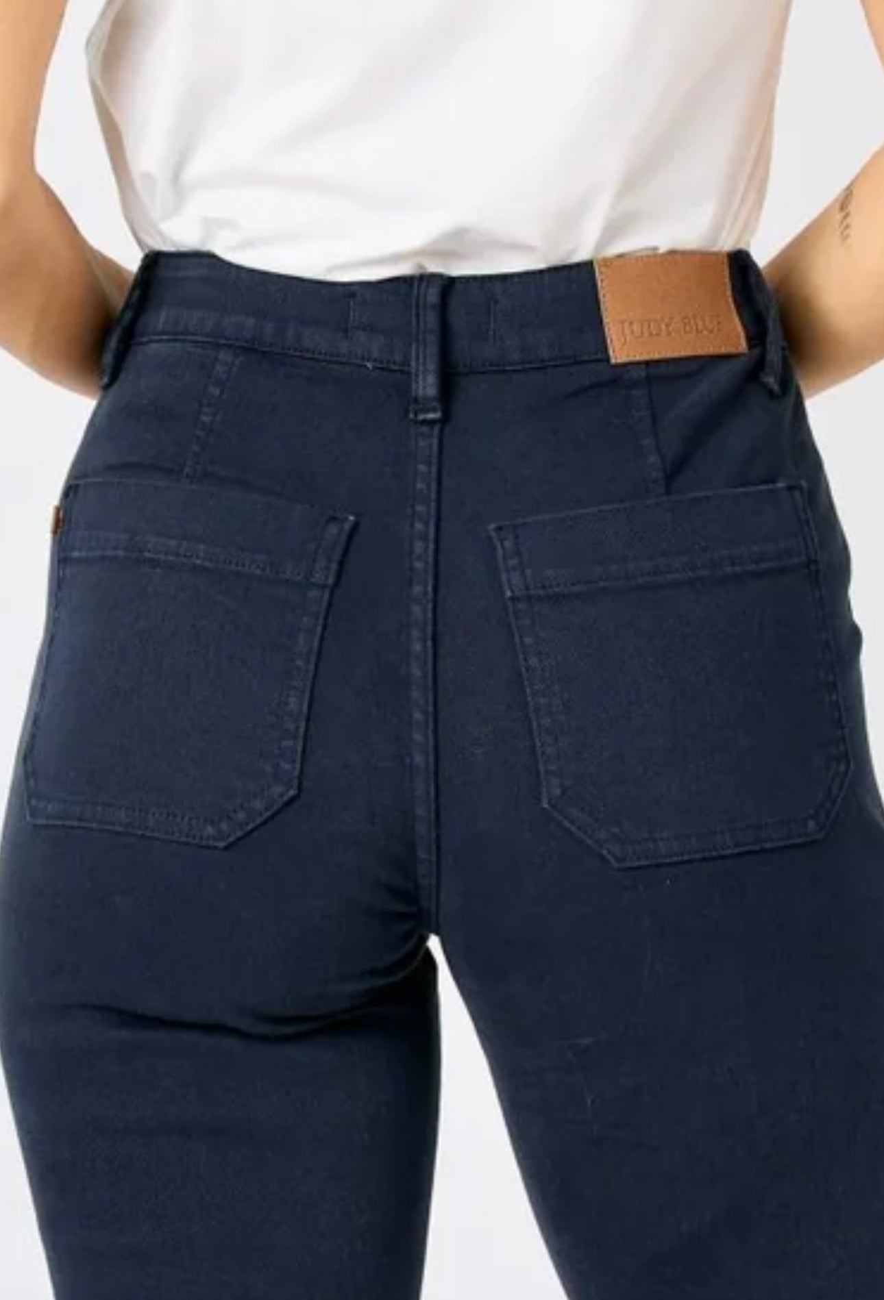 Judy Blue High Waist Garment Dyed Navy Cuffed Jogger