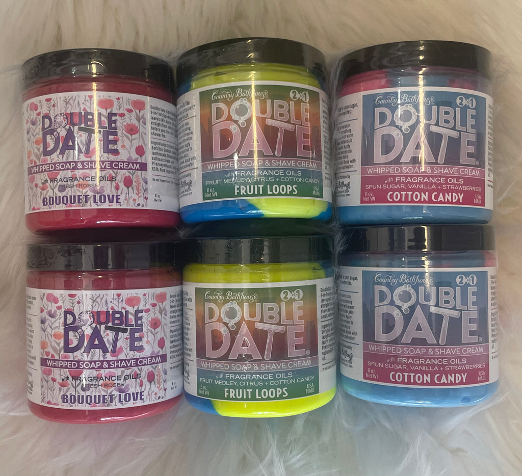 Double Date Whipped Soap & Shave Cream