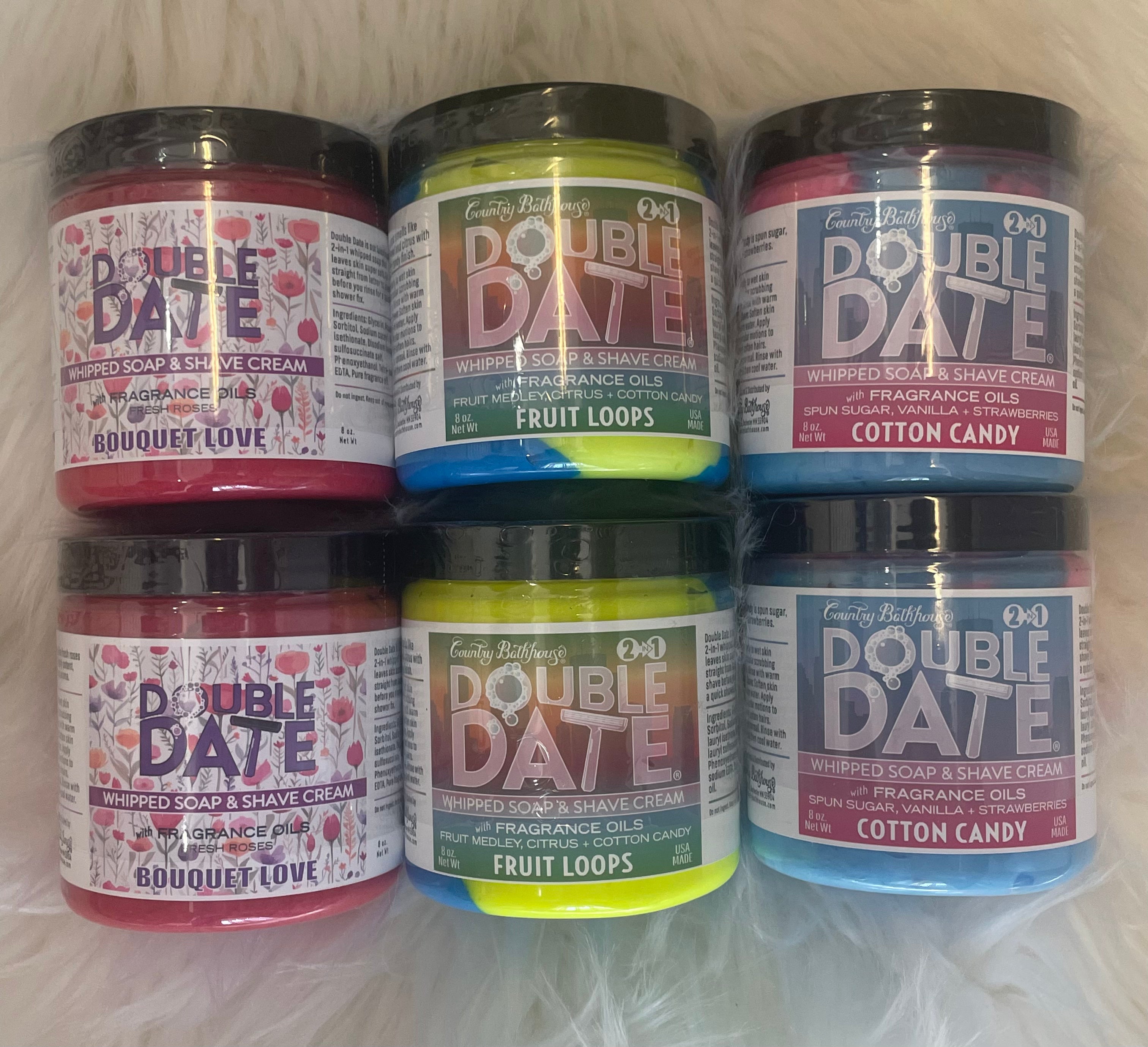 Double Date Whipped Soap & Shave Cream