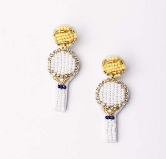 Beaded Tennis Earrings