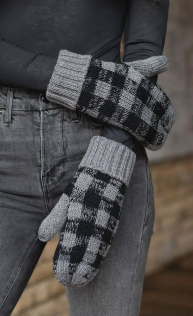 Brooklyn Checkered Fleece Lined Mittens