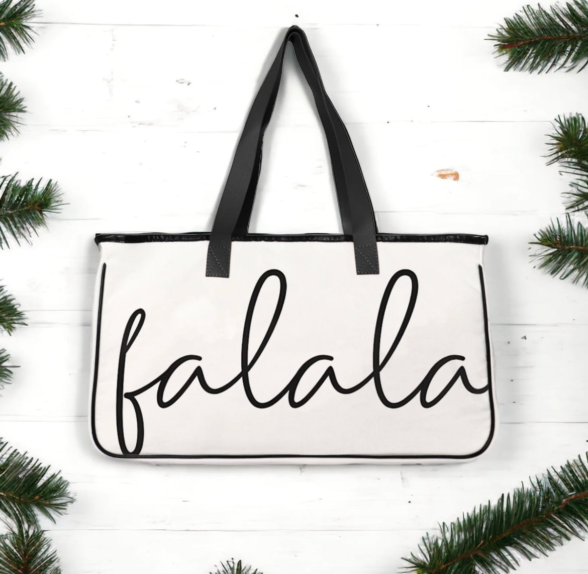 FaLaLa Canvas Tote