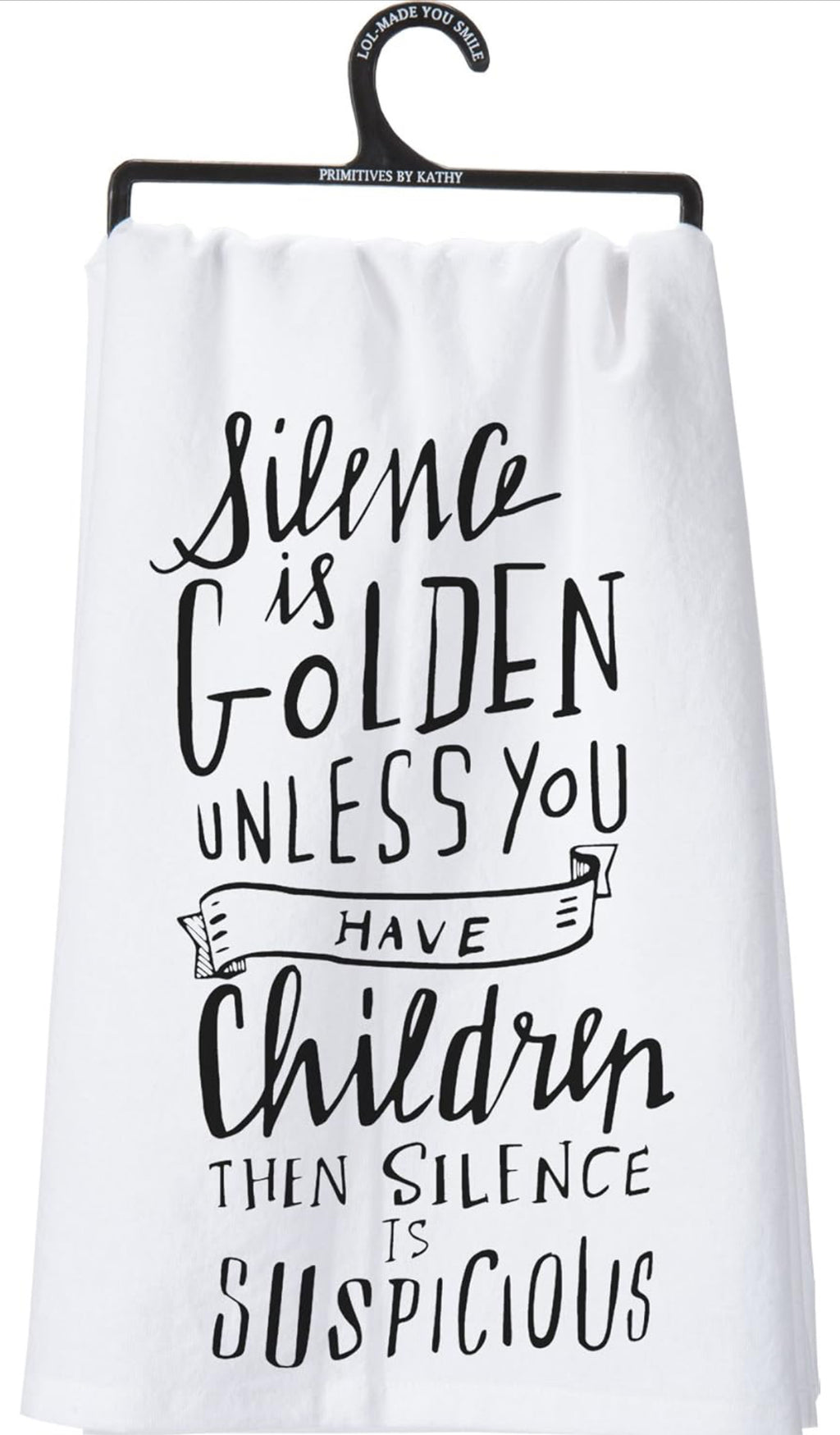 Silence is Golden Kitchen Towel