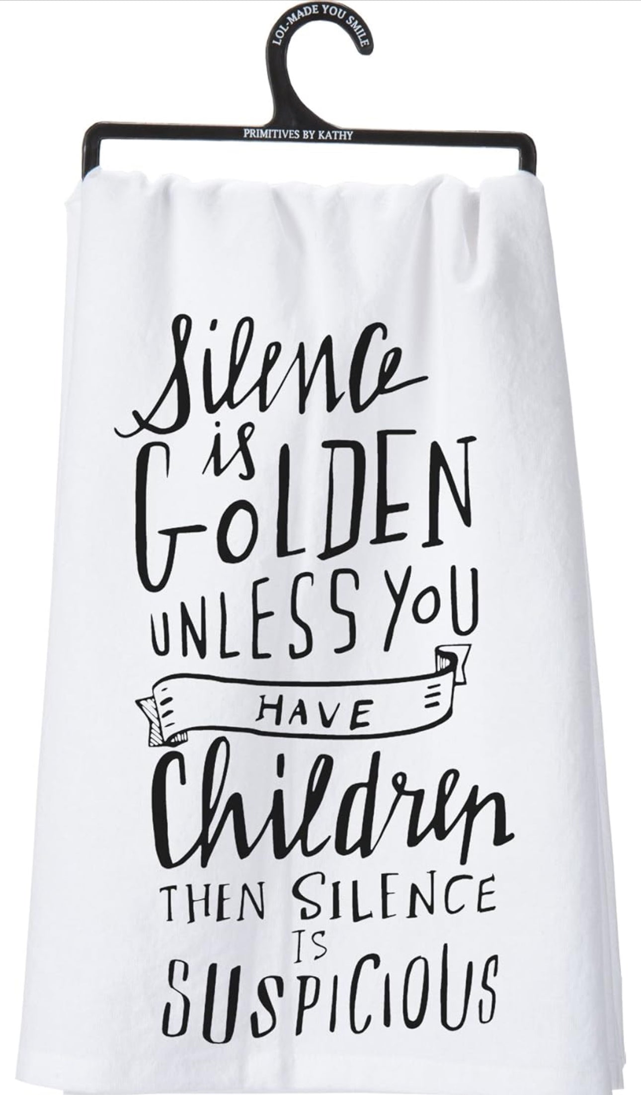 Silence is Golden Kitchen Towel