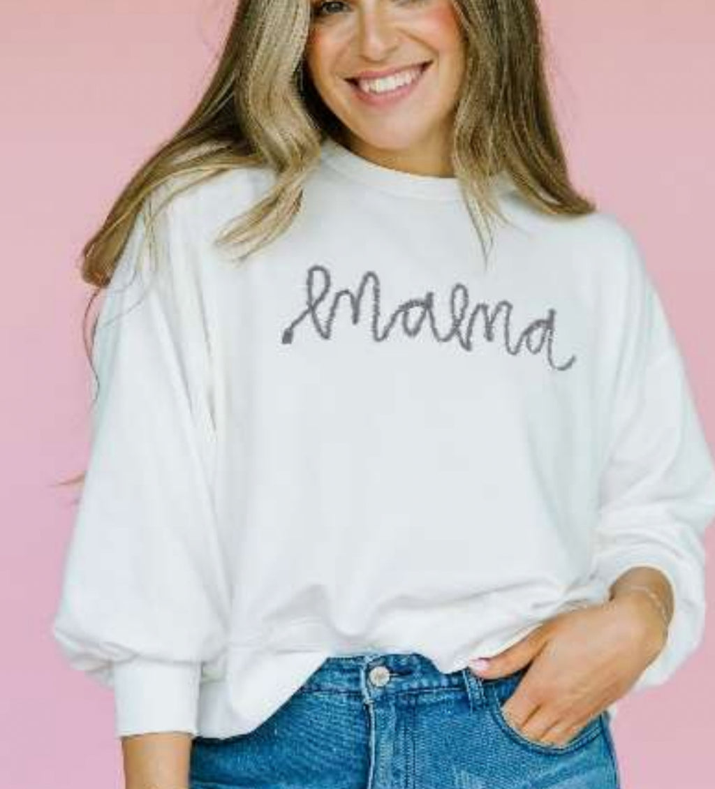 MAMA Tinsel Sweater