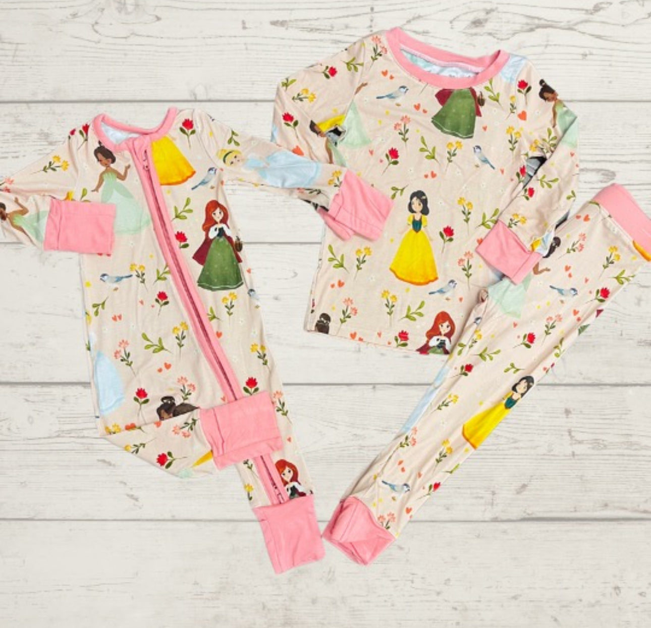 Princess Time Bamboo Zippy & 2pc Jammies