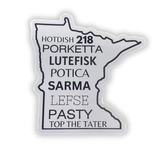 218 Favorite Foods Vinyl Sticker