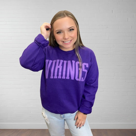 Vikings Puffed Crewneck