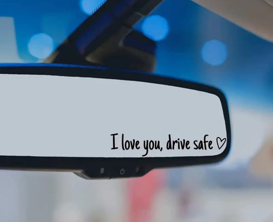 Rear View Mirror Decal