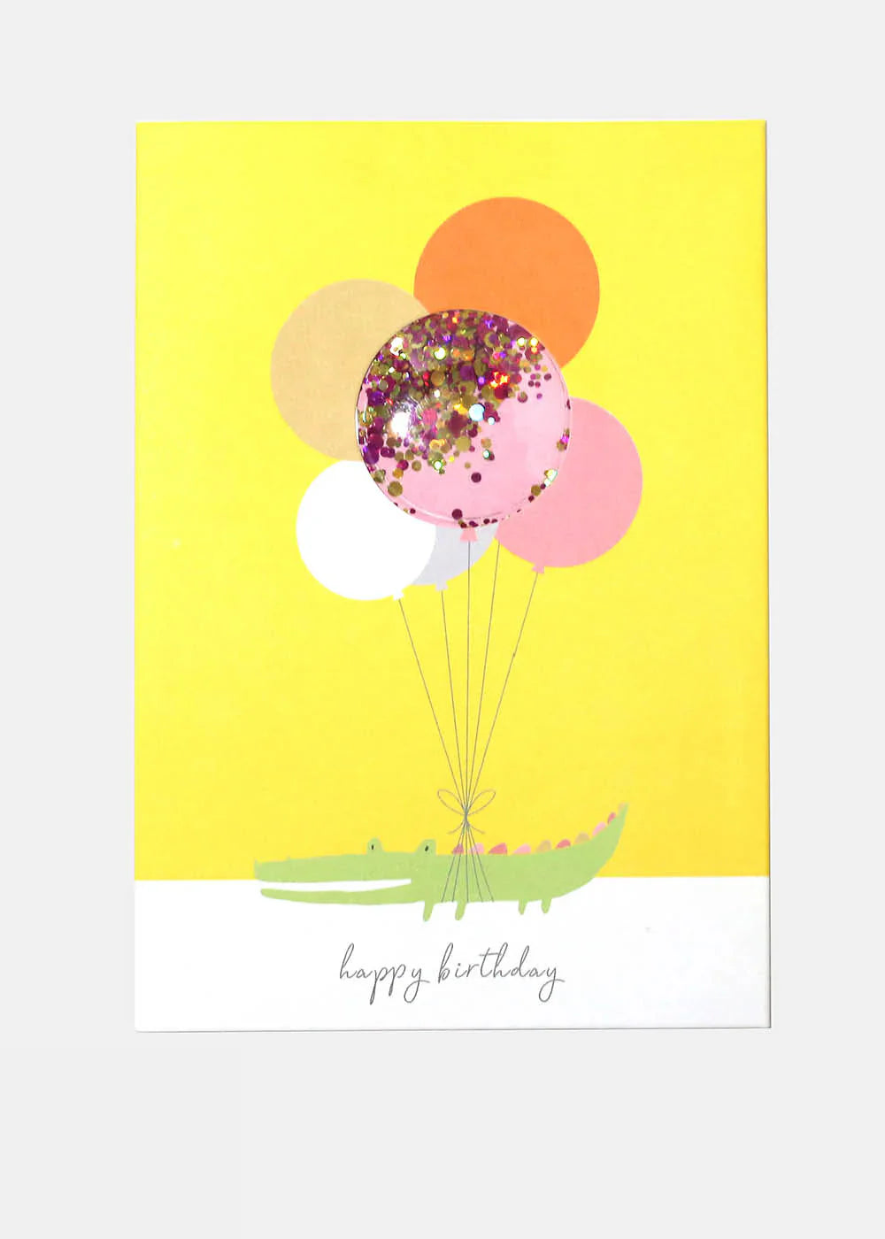 Happy Birthday Balloons Greeting Card