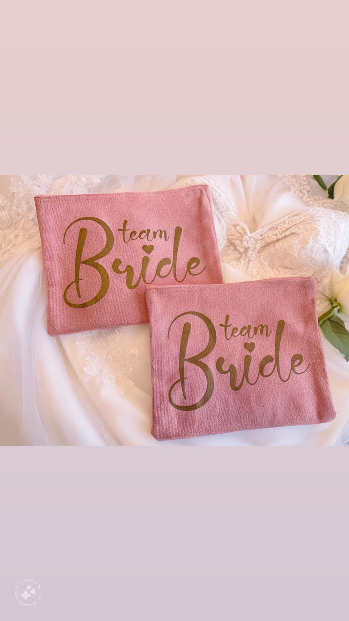 Team Bride Makeup Bag