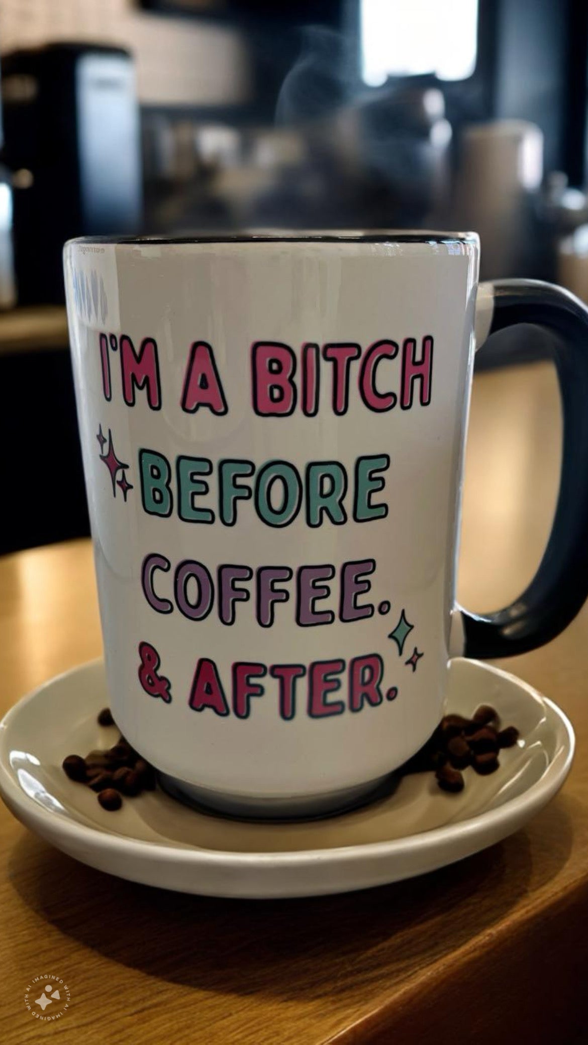 I'm a Bitch Before Coffee And After Coffee Mug